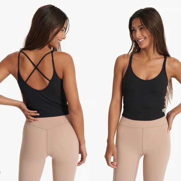 VUORI RIB CROP TANK - LARGE - Picture 2 of 7